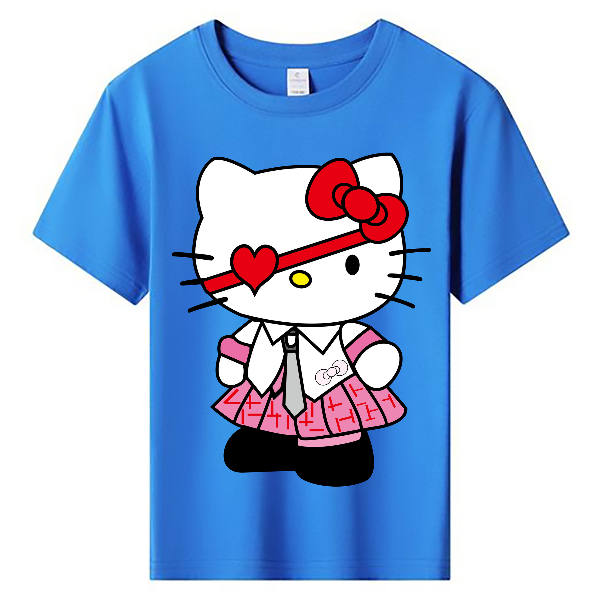 （画像用） Hello Kitty ハローキティ 綿100％キッズTシャツ（フロントプリント）